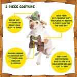 Medium Oktoberfest Dog Costume for Halloween Fun