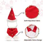 Cat and Dog Christmas Santa Hat with Muffler