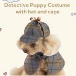 Adorable Detective Costume for Small Dogs and Cats