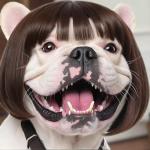 Funny Dog Wig for All Dogs - Adjustable & Trimmable