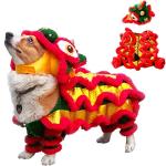 Cute Lion Dance Costume for Small to Medium Dogs