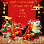 Cute Lion Dance Costume for Small to Medium Dogs