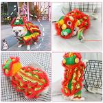 Cute Lion Dance Costume for Small to Medium Dogs