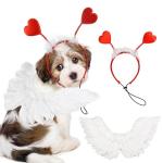 Valentine's Costume Set with Heart Wings and Headband