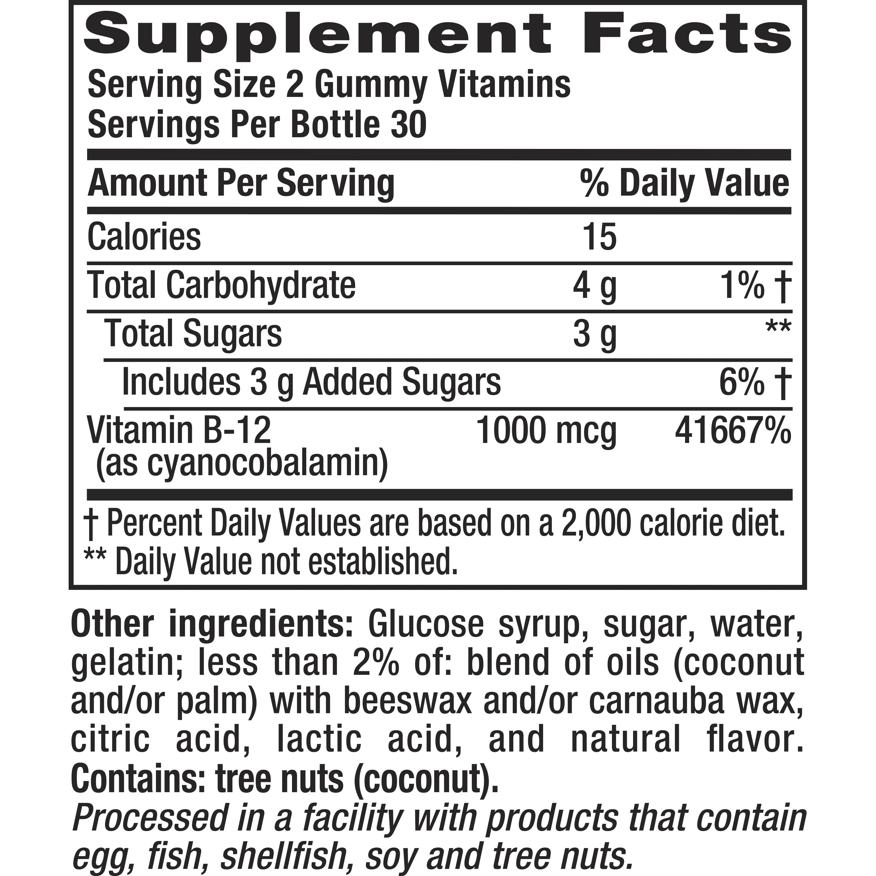 Vitamin B-12 Gummy Energy 1000 mcg 60 Ct