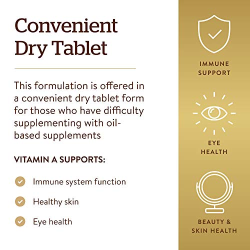 Vitamin A 1500 mcg Tablets - 100 Count