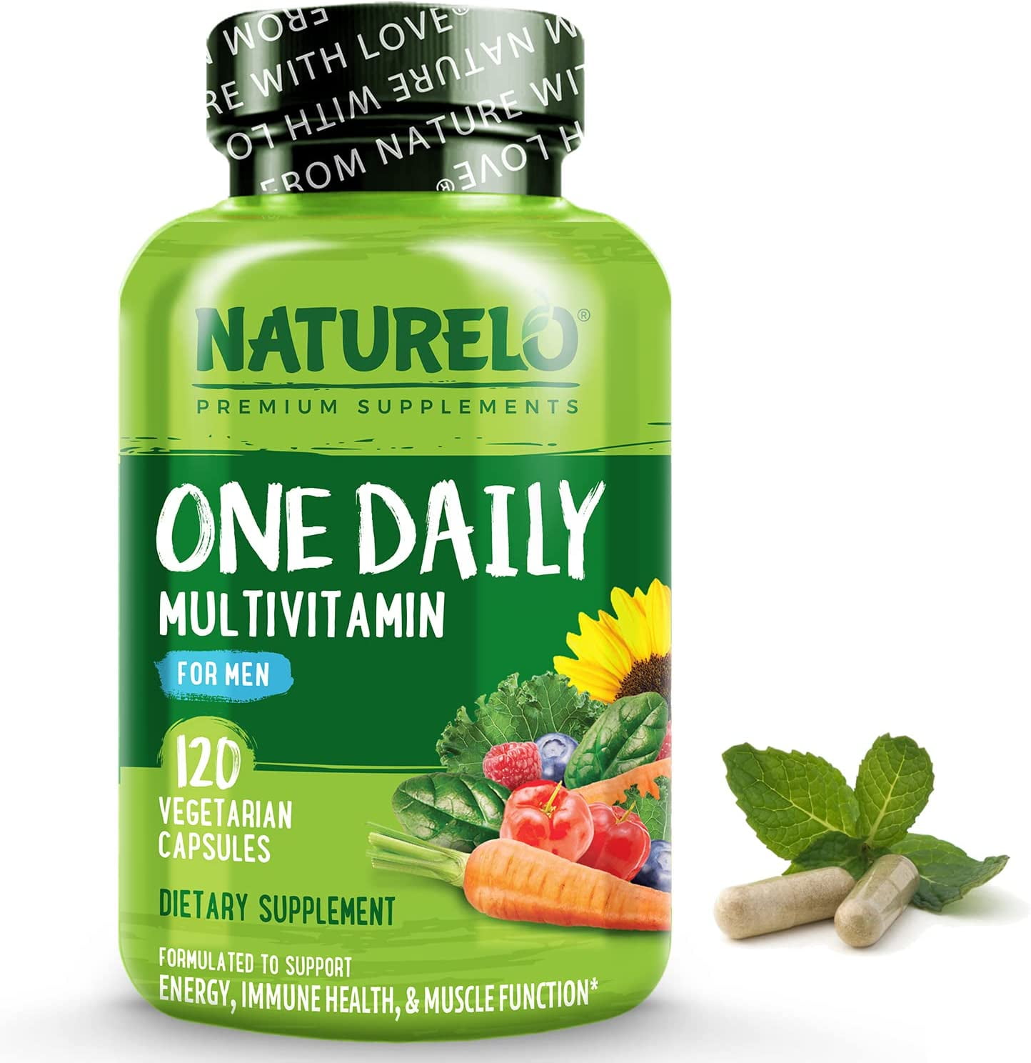 NATURELO Men's One Daily Multivitamin with Natural Nutrients