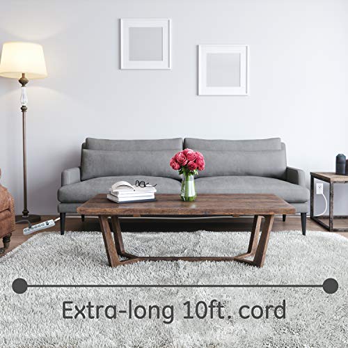 6-Outlet Surge Protector with 10 Ft Extension Cord