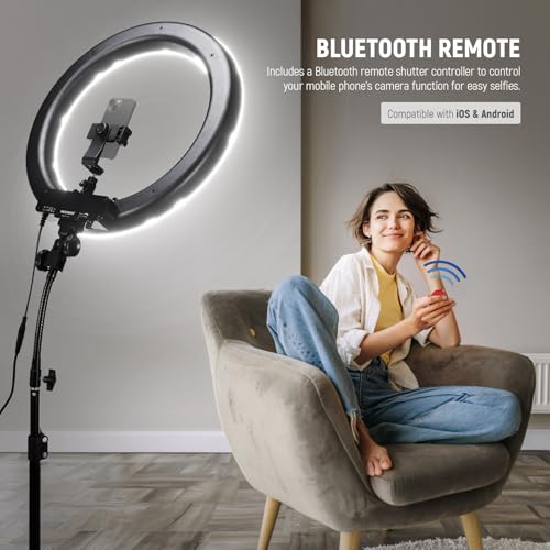 Neewer 18" Dimmable LED Ring Light Kit