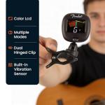 Fender FCT-2 Professional Multi-Instrument Clip-On Tuner for Guitar, Bass, Ukulele, and Violin