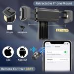 UBeesize 12” Selfie Ring Light with 62” Extendable Tripod Stand & Remote, LED Circle Light with Phone Holder for Video Recording