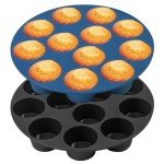 Webake Mini Muffin Pan for Air Fryers, 12-Cavity