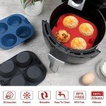 Webake 3-Piece Silicone Muffin Pan Set for Air Fryer