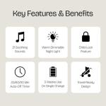 Rechargeable White Noise Machine with 21 Sounds