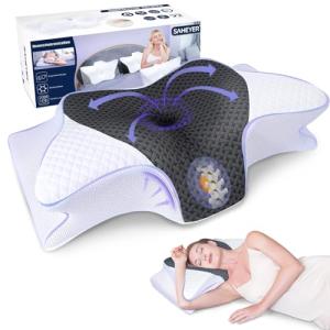 Ergonomic Memory Foam Neck Pillow for Pain Relief