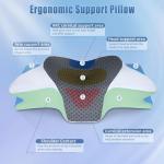 Ergonomic Memory Foam Neck Pillow for Pain Relief
