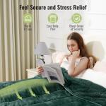 Uttermara 15lb Full-Size Weighted Blanket, Green