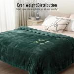 Uttermara 15lb Full-Size Weighted Blanket, Green