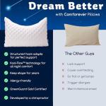 KUCEY Cooling Memory Foam Side Sleeper Pillow