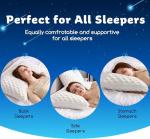KUCEY Cooling Memory Foam Side Sleeper Pillow