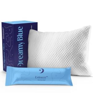 DreamyBlue Adjustable Shredded Memory Foam Pillow