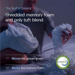 DreamyBlue Adjustable Shredded Memory Foam Pillow