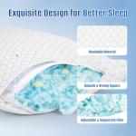 CushyOasis Adjustable Memory Foam Pillows Set of 2