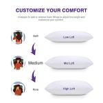 WISHSMILE Queen Cooling Memory Foam Pillows - 2 Pack