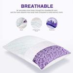 WISHSMILE Queen Cooling Memory Foam Pillows - 2 Pack