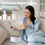 White Noise Machine with Night Light and Soothing Sounds