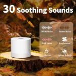 Portable Mini Sound Machine with 30 Soothing Sounds