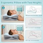 Ergonomic Memory Foam Neck Pillow for Pain Relief