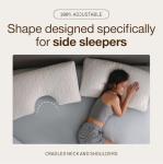 Adjustable Queen Memory Foam Pillow for Side Sleepers