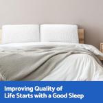 CushZone Memory Foam Pillow with Washable Cover