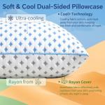 LOVELYREST Adjustable Memory Foam Pillows 2 Pack