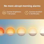 Sunrise Alarm Clock with White Noise & Bluetooth