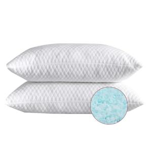 NTCOCO Queen Size Shredded Memory Foam Pillows - Set of 2