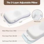 Dorefox Adjustable Cervical Neck Pillow for Sleep