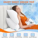 Cooling Memory Foam Pillows Set for Sleepers