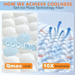 Cooling Memory Foam Pillows Set for Sleepers