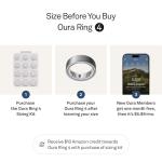 Oura Ring 4 - Brushed Silver - Size 11