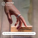 Oura Ring 4 - Brushed Silver, Size 10