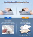 Adjustable Cooling Pillow for Neck Pain Relief