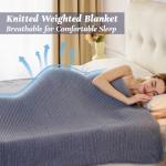 Knitted Weighted Blanket for Hot Sleepers 20lbs