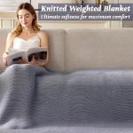 Knitted Weighted Blanket for Hot Sleepers 20lbs