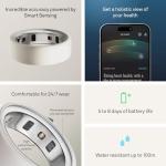 Oura Ring 4 Ceramic Cloud - Size 8 - Size Before You Buy