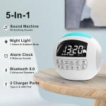 Bluetooth White Noise Machine with Nightlight & Sounds
