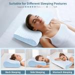 Ergonomic Memory Foam Neck Support Pillow