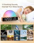 Sunrise Alarm Clock with White Noise and Colors