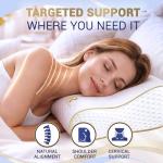 Queen Memory Foam Cervical Contour Pillow for Neck Pain